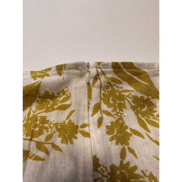 Marks and Spencer Linen blend cream and green skirt-18 EU - Picture 9 of 11